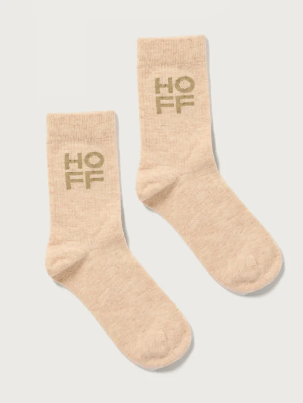 Herren HOFF BEIGEFARBENE KASCHMIR-SOCKEN