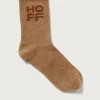 Herren HOFF TAUPEFARBENE KASCHMIR-SOCKEN