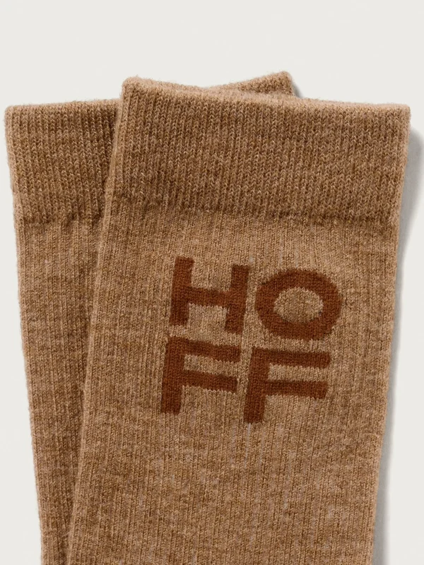 Herren HOFF TAUPEFARBENE KASCHMIR-SOCKEN